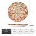 thumbnail image 2 of Balery Indian Paisley 1 Print Bone China Decorative Plate Ceramic Dinner Plates Art Crafts with Display Stand-10in, 2 of 6