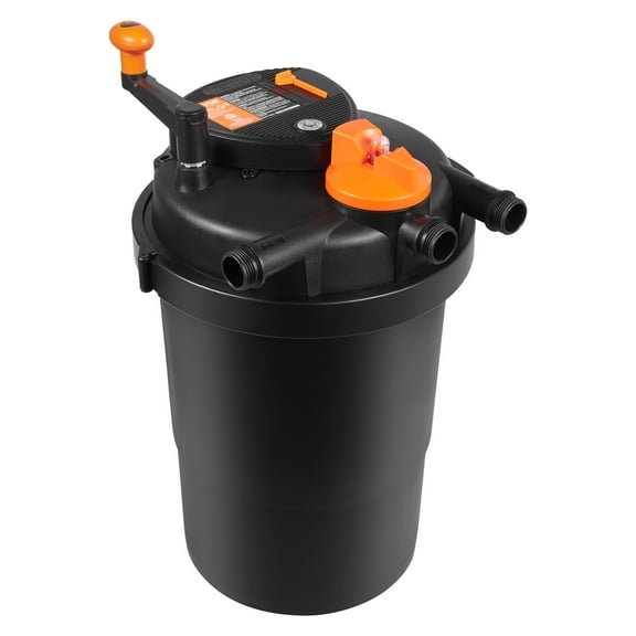 VEVOR Bio Pressure Pond Filter, Up to 2000 Gallons,with 13W UV-C Light, 1840 GPH, Pressurized Biological Pond Filter System Filtration Equipment for Fountain Pool,Koi Fish Aquarium Tank Garden Water