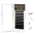 thumbnail image 1 of Kolybel Eyelash Extensions Easy Fan Lashes 007 Thickness D Curl 13Mm Single Length Auto Blooming Lash Extension Volume Lashes Lasting Self Fanning Lashes(007-D 13Mm), 1 of 1