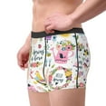 thumbnail image 4 of Naloa Spring Hand Drawn Flowers Birds Print Mens Underwear - Boxers for Men, Classic Briefs for Men, 4 of 9