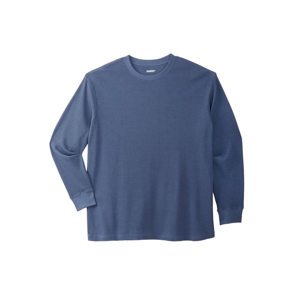KingSize Men's Big & Tall Waffle-Knit Thermal Crewneck Tee