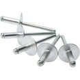 thumbnail image 1 of GFDYREE 50pcs 3/16" x 1" Large Flange Aluminum Blind Rivets, 4.8 x 25mm Pop Rivets (Silver), 1 of 5