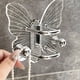 thumbnail image 5 of Almacenamiento y organización del baño, elegante gancho de almacenamiento de pared sin perforaciones, organizador de cepillos de pelo, estante decorativo para baño, dormitorio, salón y tocador, soport, 5 of 6