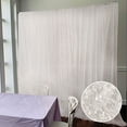 thumbnail image 6 of BalsaCircle 8x8 feet White Shaggy Fringe Polyester Backdrop Curtain Panel Party Events Home Decorations Supplies, 6 of 8