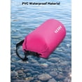 thumbnail image 3 of Bolsa impermeable HEETA de 10 litros, color rojo rosado con silbato, 3 of 8