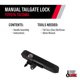 thumbnail image 5 of Cerradura de portón trasero Pop & Lock PL5400 negra manual para Toyota Tacoma, 5 of 7