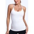 thumbnail image 7 of RUNNING GIRL Yoga Tank Tops for Women Built in Shelf Bra Strappy Back Activewear Workout Compression Tops, 7 of 7
