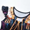 thumbnail image 6 of Halloween Costume Pop Star Stage Outfit Black Gold Crop Top and Long Skirt 2-Piece Outfit,Pop Idol Dress Up Set for Halloween,Cosplay and Theme Parties,Size 140, 6 of 7