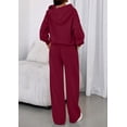 thumbnail image 4 of Conjunto deportivo de 2 piezas para mujer PRETTYGARDEN, sudadera con capucha y pantalón ancho, talla M, 4 of 8