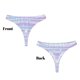 thumbnail image 3 of Balery Striped Gradient Tangas de Algodón para Mujer con Estampado – Ropa Interior Sexy, Transpirable, G-string-Medium, 3 of 6
