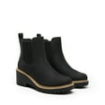 thumbnail image 3 of BURUDANI Women’s Round-Toe Wedge Chelsea Ankle Boots Low Wedge Heel Platform Booties, 3 of 5