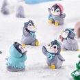 thumbnail image 4 of Travelwant 6Pcs/Set Landscape Decorations Penguin Figures Miniature Penguin Figurines Mini Wild Animal Penguin Figurines Penguin Cake Topper Penguin Gifts Flightless Figurines Cute, 4 of 7