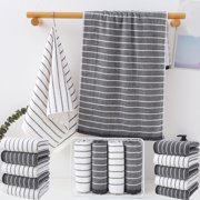 pstuiky Cotton Towel Set 5-Piece Bath Towel & Washcloth Set Super Absorbent & Soft Quick-Dry & Skin-Friendly Home & Gym Use Bathroom & Spa Essentials