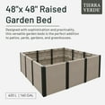 thumbnail image 2 of Tierra Verde 48"x48" Outdoor Garden Bed – Perfect for Backyard Planting, 2 of 9