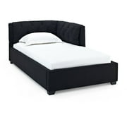 Tufted Lounge Reversible Bed Black Multiple Sizes Tufted Lounge Reversible Bed Black Multiple Sizes