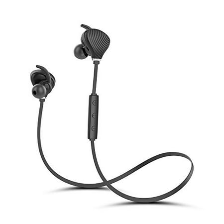 Bluetooth Headphones, Best Wireless Sports Earphones w/Mic HD Stereo Sweatproof Earbuds Noise Cancelling Headsets for Gym (Best Earphones To Run With)