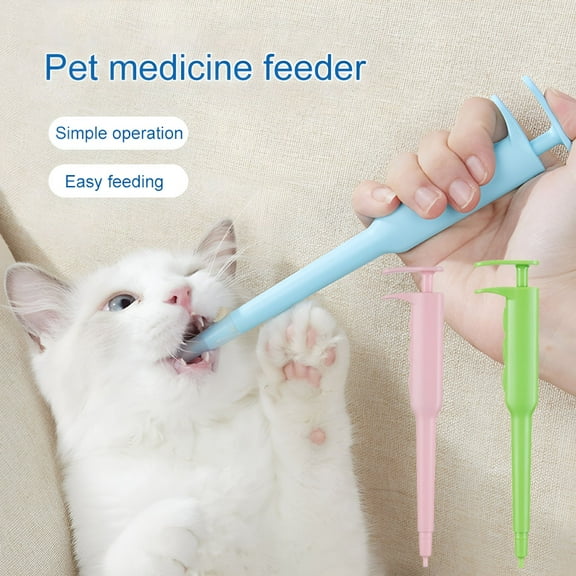 ACDANC Medicine Feeder Handheld Multifunctional Pill Shooter Cat Dog Syringe Dispenser Pet Supplies