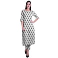 thumbnail image 1 of Moomaya Ensemble Kurta Imprimé en Coton 2 Pcs pour Femmes Robe Indienne Ensemble Ethnique, 1 of 6