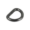 thumbnail image 2 of Metal D Ring 0.51"(13mm) D-Rings Buckle for Hardware Bags Belts Craft DIY Accessories Black, 50pcs, 2 of 5