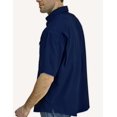 thumbnail image 3 of Pro Celebrity Men's Pro Fishing Outdoor Button-Down Shirt (X-Large, Navy), 3 of 3