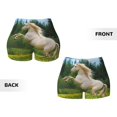 thumbnail image 5 of Fotbe Horse Rearing Up In The Field Seamless Shorts, Womens Workout Shorts High Waist Stretch Booty Short for Gym/Yoga/Running/Biking-Large, 5 of 9