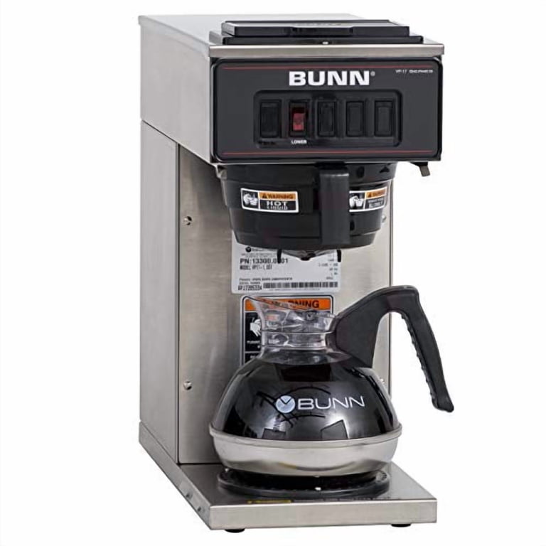 BUNN, Coffee Maker, VP17-1, 12-Cup Multi-serve Stainless Steel - Walmart.com