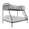 thumbnail image 3 of Pemberly Row Modern / Contemporary Twin/Full Metal Bunk Bed in Black, 3 of 3