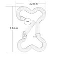 thumbnail image 3 of 5Pcs Lightweight Multifunctional Bone Type Buckle Aluminum Alloy Carabiner for Water Bottles, 3 of 8
