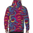 thumbnail image 5 of Hoodies for Men - Cartoon Cute Snake Rose Red Blue Long Sleeve Comfrt Men'S Fashion Hoodies & Sweatshirts, Sweatshirts for Men Hoodies Pullover Clothing Clothes with Pouch, 5 of 7