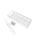 thumbnail image 5 of Jarrón de flores acrílico rectangular para centro de mesa floral, ideal para el hogar y la sala de estar. 10 hoyos, 5 of 9