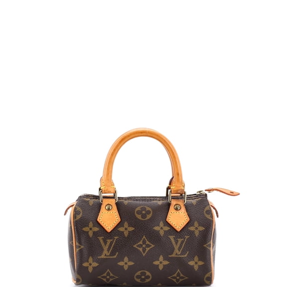Pre-Owned Speedy Mini HL Handbag Monogram Canvas By Rebag
