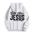 thumbnail image 5 of Christian Hoodies for Men 2025 Love Like Jesus Hoodie Hooded Sweatshirt with Pockets Pullover Hoodie Mens Hoodies, 5 of 7
