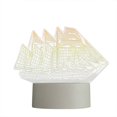 thumbnail image 1 of Desk Gift Acrylic Decor Night Warm Bedroom Lamp White USB Light Table 3D LED LED light, 1 of 4
