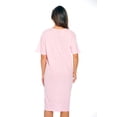 thumbnail image 2 of Just Love Short Sleeve Nightgown Oversized Screen Print Sleep Dress for Women (Light Pink - Nap Queen, Small), 2 of 2