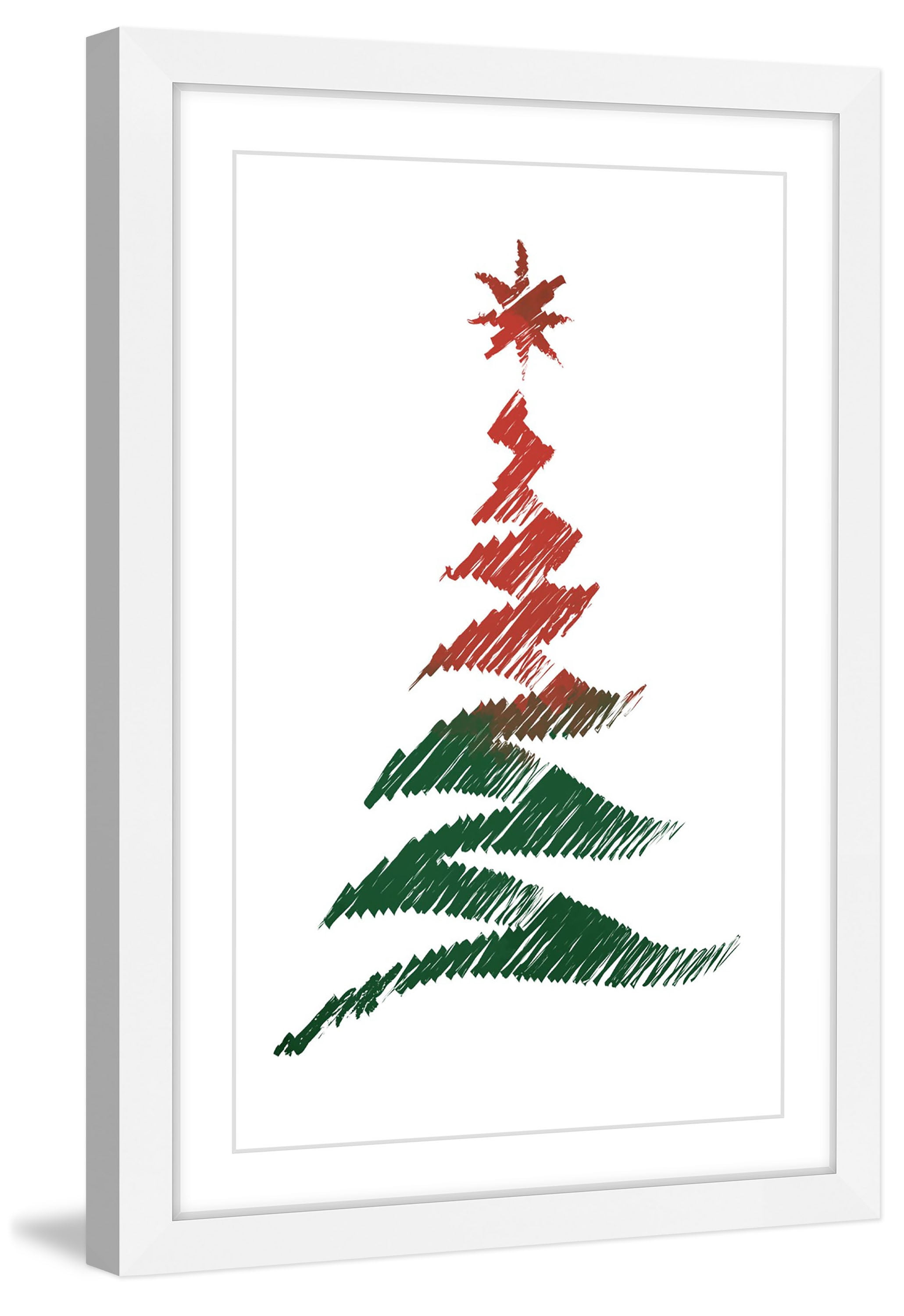 "Watercolor Tree" Framed Painting Print