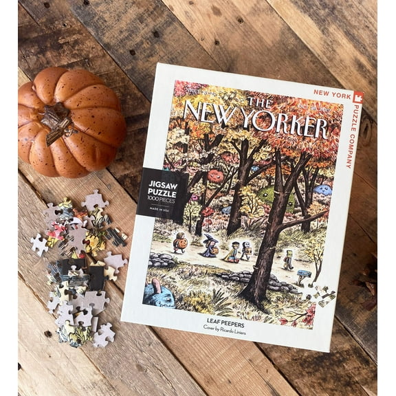 New York Puzzle Company Leaf Peepers 1000 Piece Jigsaw Puzzle