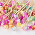 thumbnail image 3 of 100-Pack Cocktail Sticks, Colorful Wooden Toothpicks Cocktail Picks for Party Appetizers - 4.72 inch, 3 of 5