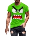 thumbnail image 2 of VgaVtl Summer T-Shirt for Men Short Sleeve Funny Shirts for Men Vacation Green Casual Running Regular Graphic Tops, 2 of 5