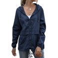 thumbnail image 1 of Imperméable pour Femmes, Veste Légère avec Capuche et Poches pour Extérieur, 1 of 5