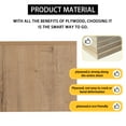 thumbnail image 4 of Noble House 30" Wall-Mounted Left Bathroom Vanity, Resin Sink, Soft-Close Drawer, Mid Century Design, Imitative Oak, 4 of 19