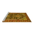 thumbnail image 2 of Ahgly Company Machine Washable Indoor Round Persian Yellow Traditional Area Rugs, 7' Round, 2 of 4