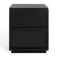 thumbnail image 2 of SAFAVIEH Couture Zeus Rustic Nightstand with 2 Drawers, Black, 2 of 15