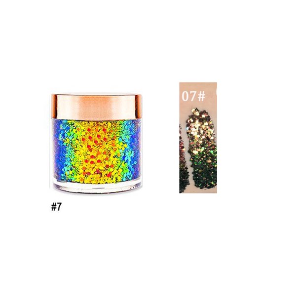Paleta de sombras de ojos con pigmentos de alto brillo y lentejuelas en polvo metálico con camaleón, maquillaje de ojos, fiesta, cosmética, purpurina y lentejuelas