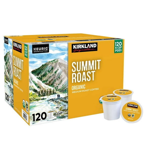 Summit Roast K-Cups Coffee, Organic Medium Roast - 120 Count