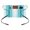 Teal Blue, variant on Waist Server Aprons, Teal Aqua Stripes Aprons for Women with Pockets, Waitress Apron, Waiter Half Apron for Cooking Minimalist Abstract Vertical Lines