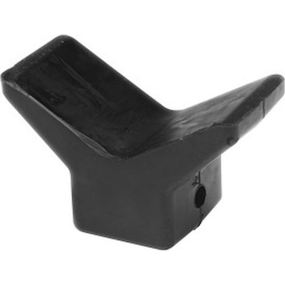 BOW STOP (4") 1/2" - BLACK RUBBER