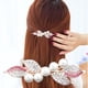 thumbnail image 2 of Elegante Perlas de Cristal Pinzas para Cabello Horquilla Diadema Mujer, Color Rosa / Rojo Sunnimix Crystal Hair Clip for Women, 2 of 8