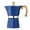 Blue, variant on Homelife Moka Pot Espresso Maker Easy to Clean Stovetop Coffee Percolator Aluminum Italian Design Cuban Coffee Maker for Rich Flavor