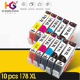 thumbnail image 2 of Cartucho de tinta Compale de 5 paquetes para impresora 178 para 178 178xl Photo 5510 5515 6510 7510 B109a B109n Ba, 2 of 3