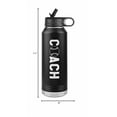 thumbnail image 2 of JFWcreations Baseball Coach Water Bottle - 32oz Insulated Engraved Stainless Steel Flip Top with Straw Baseball Coach Gift Black C108, 2 of 2